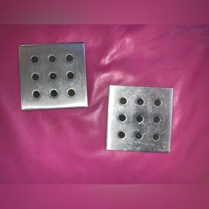 Dice coasters stainless steel